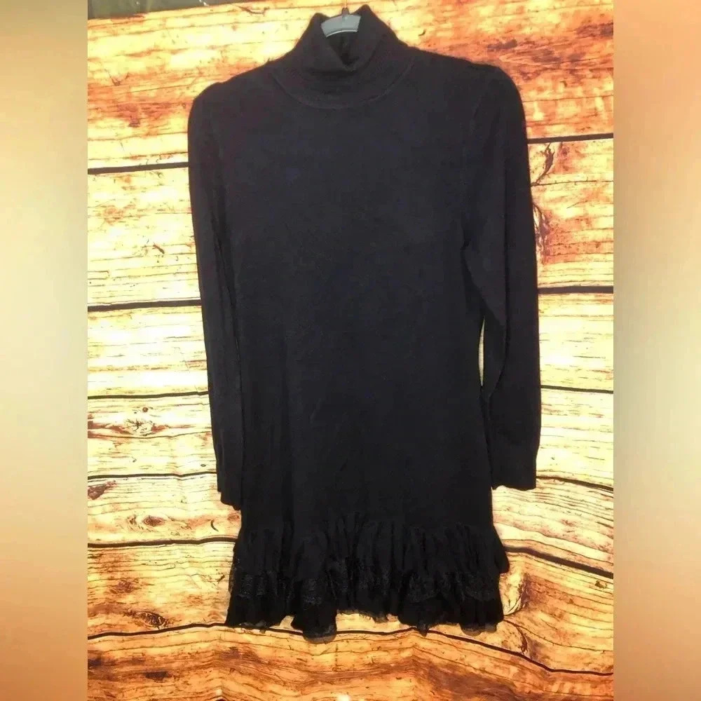Navy Blue Long sleeve Dress - Picture 7 of 16